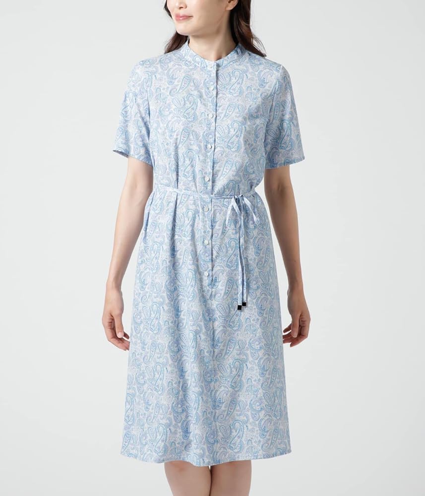 おーちゃん 極美品 ニューヨーカー 洗えるペイズリー総柄シャツワンピース NEWYORKER（ニューヨーカー）の「ペイズリープリントワンピース